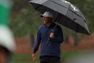 Brooks Koepka during the third day at the 2023 Masters as rain plays spoilsport